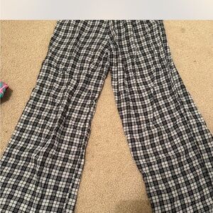 Colsie Monochrome Checkered Pants